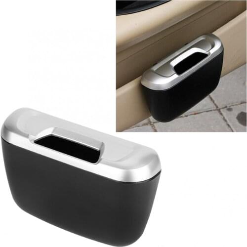 Portable Auto Car Trash Can Rubbish Waste Garbage Dust Box Bin Storage Holder Interior car cleaning