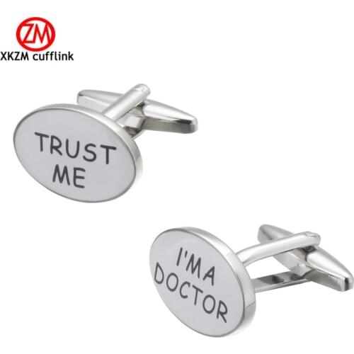 Luxury Men WHITE DOCTOR Cufflinks High Quality Brand Groom Wedding Cufflinks For Mens Shirt Cuff Links Gemelos Para Camisas