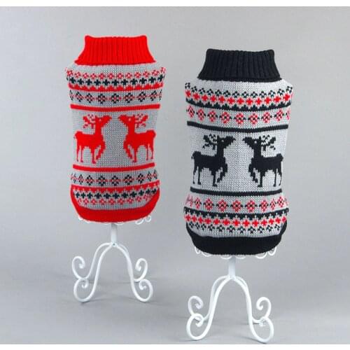 Christmas Xmas Cat Clothes Autumn/Winter Warm Pet Clothes For Cats Soft Knitted Cat Sweater Outfits Cat Kitten Kitty Coat Jacket