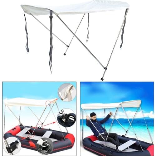 Foldable Boat Sailboat Top Covers Waterproof Fishing Inflatble Boat Kayak Canopy Sun Shade Shelter