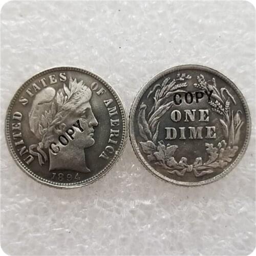 USA 1894-P,S,O Barber Liberty Head Dime COPY commemorative coins-replica coins medal coins collectibles