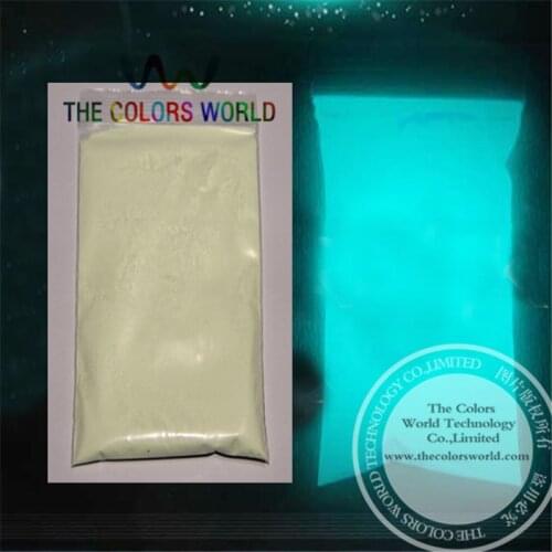 TCYG625 Glow in dark pigment Blue Light Color long last glowing, luminescent powder, competitive price Noctilucent powder