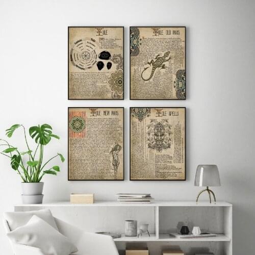Yule Wiccan Sabbat Midwinter Book of Shadows Print Witchcraft Vintage Posters Spell Magic Wall Art Picture Canvas Painting Decor
