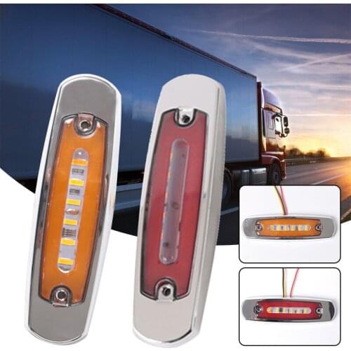 Car External Lights LED 24V LED Auto Car Bus Truck Lorry Electrocar Side Marker Indicator Light Low Trailer Rear Warning Lamp