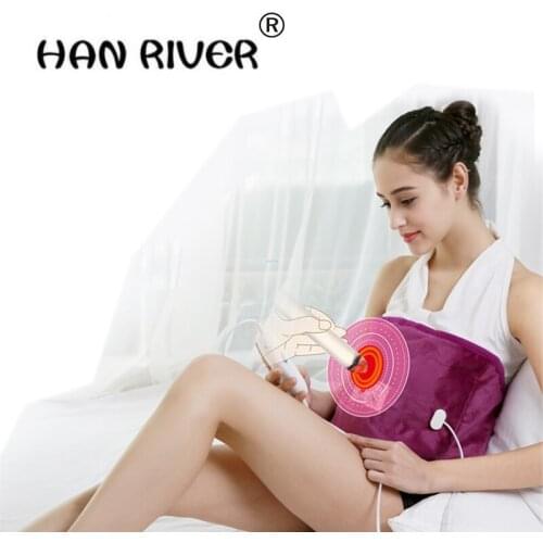 High quality electric heating moxa natural sea salt physiotherapy bag back abdomen heat physiotherapy warm pain relief health ca