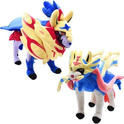 Zacian Zamazenta plush doll Sword and Shield Elf Stuffed toys Anime derivatives kids gifts