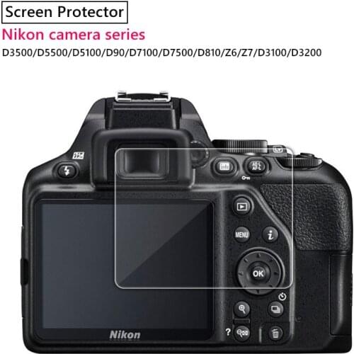 Tempered Glass Screen Protector Camere Screen Protection Protective Film for Nikon Series D3500 D5500 D90 D7100 D810 Z6 Z7 D3100