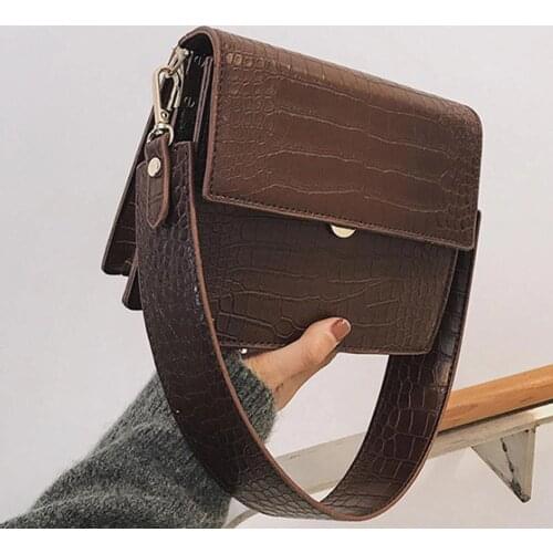 New Crocodile Pattern Women Handbag High Quality Shoulder Messenger Bag PU leather Crossbody Bag for Women 2019 Bolsa Feminina