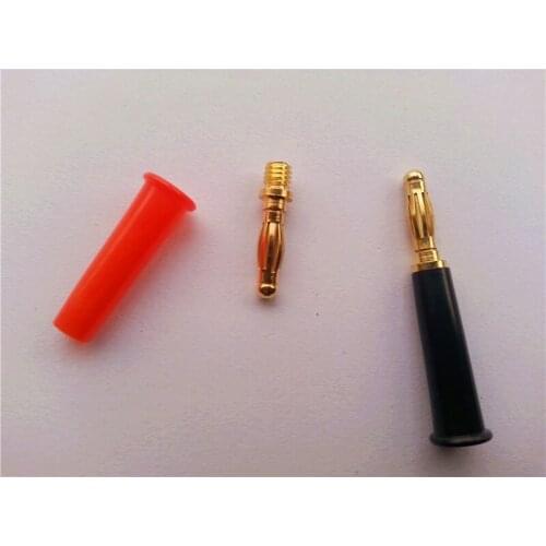 10x 4mm banana plug for BINDING POST Multimeter Probes Gold plated