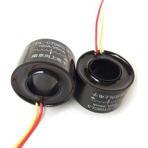 2PCS DL-CT08CL3 0~150A 100A/25mA Current Transformer 0.2 Motor Protection Soft Start 4000/1