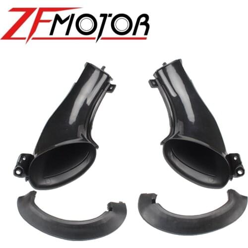 2pcs YZF 1000 Ram Air Intake Tube Duct Cover Fairing For Yamaha YZF1000 YZF R1 2007 2008 ABS Plastic Motorcycle Accessories