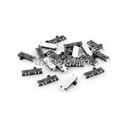 20 Pcs On/Off/On 8 Pin 2P2T DPDT Mini SMD SMT Slide Switch 10mm x 3mm