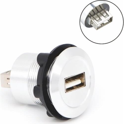 22mm mounting diameter metal USB2.0 Female A change to Female A (CE,ROHS)