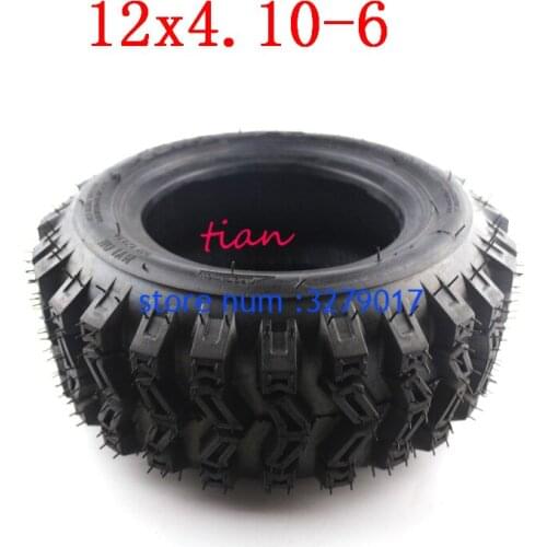 4.10-6 tyre ATV Quad Go Kart 47cc 49cc Chunky 12x4.10-6Tire inner tube Fit All Models