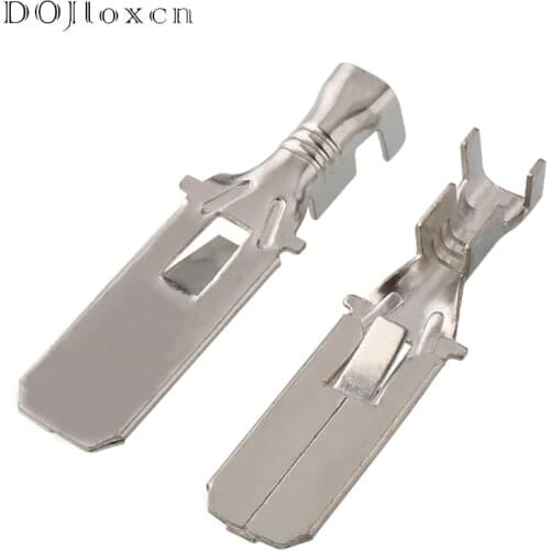 20 Pcs 9.5MM Tinned Automotive Copper Crimping Terminal Male Wire Harness Cable Connector Pins Car Terminals Plug DJ612-9.5×1.2C