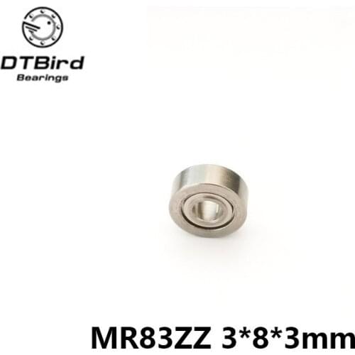 Free shipping 20pcs MR83ZZ Miniature Bearings ball bearing 3X8X3 mm 3*8*3 MR83 ZZ radial shaft