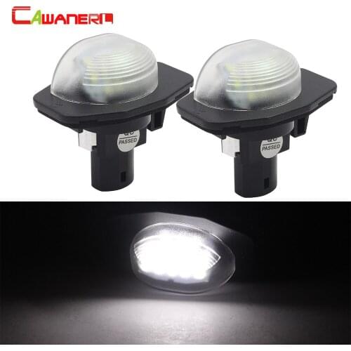 Cawanerl For Toyota Alphard Auris Corolla Wish Sienna For Scion XB XD Car Styling LED Number License Plate Light Kit White 12V