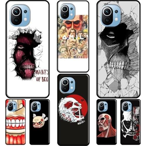 Colossal Titan Attack On Titan For Xiaomi Mi 11 Ultra 9T 10T Pro Note 10 Lite Case For POCO X3 Pro M3 F2 F3 Phone Cover