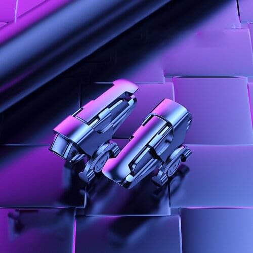 Alloy button Colorful Metal Phone Adjustable Gamepad Joystick For PUBG Mobile Gaming Trigger Fire Button L1R1 Shooter Controller