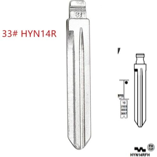 For KD keydiy xhorse VVDI remotes HYN14R Flip Blank key Blade 33# HYN14RFH for Hyundai Accent HYN14RFH Key Blade