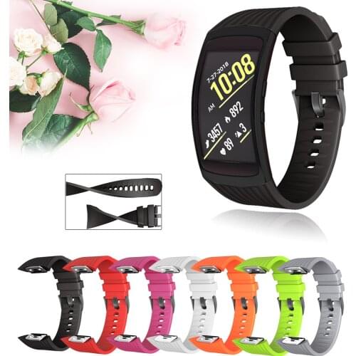 Hot Replacement Wristband For Samsung Gear Fit 2Pro Gear Fit2 Band Luxury Silicone Watchband For Samsung Fit2 SM-R360 Strap
