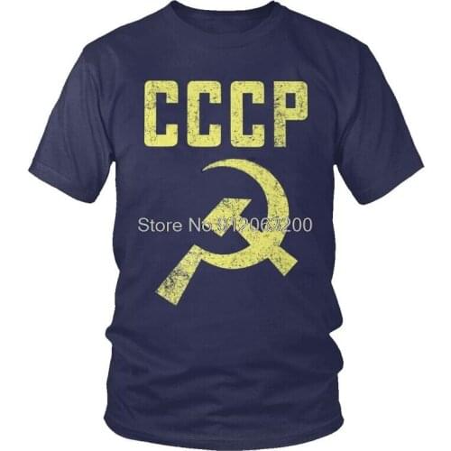 Tvoe The Soviet Union CCCP Tshirt Men Fashion Tees Top Cotton T Shirts Short Sleeve USSR Emblem T-shirt Gift Harajuku
