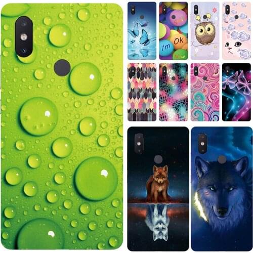 Soft Phone Case for Xiaomi Mi 8 SE Cases Panda Funda Colorful Flower Silicone TPU Back Cover Shell