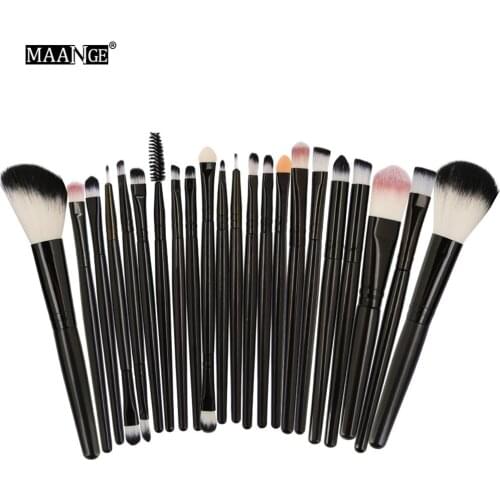 MAANGE 22Pcs Professional Makeup Brushes Set Powder Foundation Eyeshadow Eyeliner Make Up Brushes Cosmetics Synthetic Hair Brush