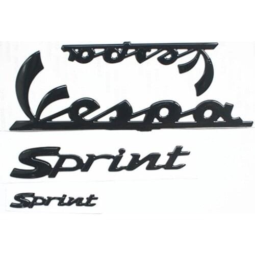 Motorcycle Sticker 3D vespa sticker black sticker Decal Carbon 3D for piaggio Vespa sprint sticker