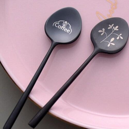 Stainless Steel Coffee Dessert Tea Spoon Long Handle Milk Ice Cream Coffee Stiring Spoon Kitchen Accessories