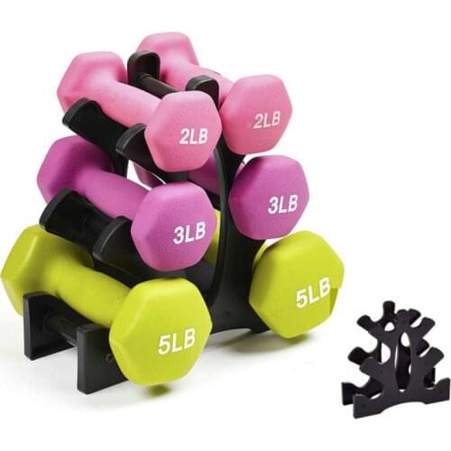 2021 NEW Dumbbell Bracket Triangle Small Leaves Big leaves Dumbbell Bracket Fitness Gym Equipment Accessories 1pcs