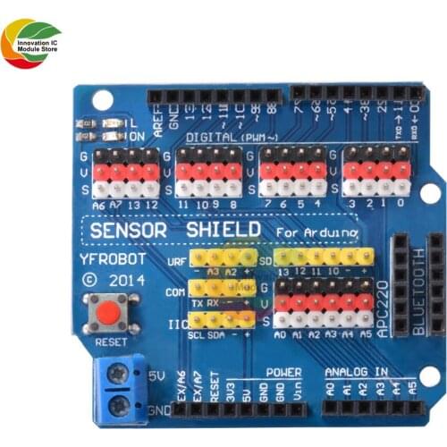 V5 Sensor Shield Expansion Board Shield For Arduino R3 V5.0 Electronic Module Sensor Shield V5 expansion board