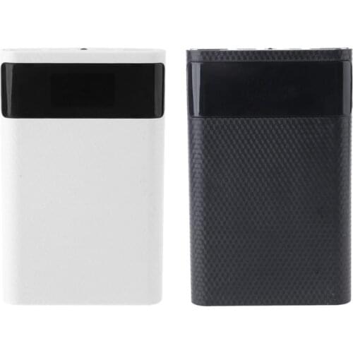 QC3.0 Dual USB Type-C PD 4x 18650 Battery DIY Power Bank Box Case LED Light Fast Charger Power Adapter for Cell Phone Tablet