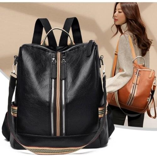 Female School Bags For Teenage Girls Shoulder Bag Travel BackPack Mochila New Fashion Backpack Women Genuine Leather Backpacks