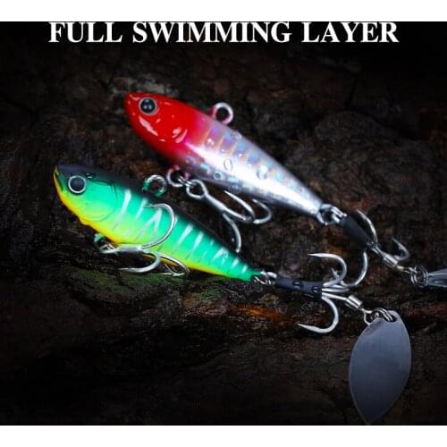 TSURINOYA 360° Spinner Bait Long Casting Fishing Lure 43mm 24g Metal VIB JIG Bait Saltwater Sinking Seabass Fishing Tackle