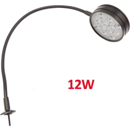 Super Bright 12W 12V/24V/110V/220V Gooseneck Milling Machine Led Work Light