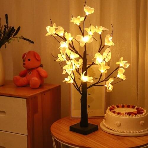 Tree lamp led girl room bedroom net red shop decoration lamp indoor decoration glowing night light