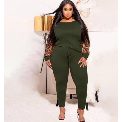 Plus Size Women Clothing Fall Two Piece Set Long Sleeve Tops and Pants Loungewear Sets Jogging Tracksuit Dropshipping Wholesale