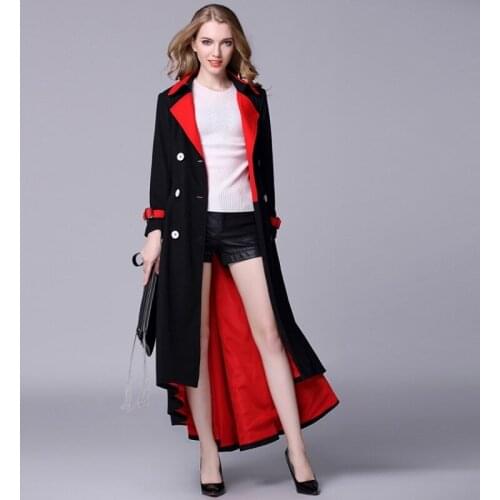 2020 Winter Top Women Double Breasted Long Wool Blends Coat Fashion Elegant Belt Turn Down Collar Thick Warm Overcoat Female S-L