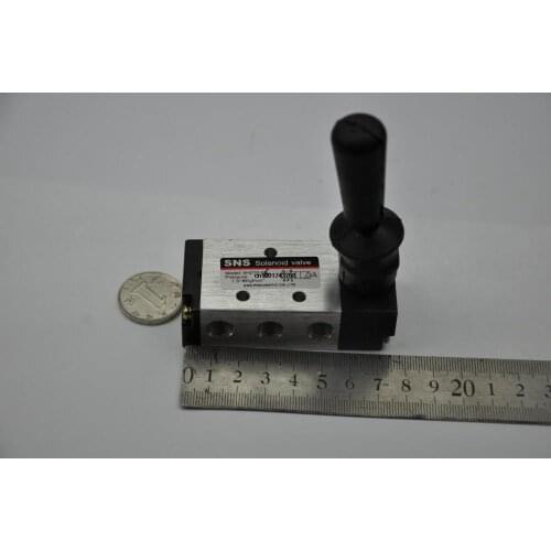 1PC 5Way 2 Position 1/4" BSPT Hand Lever Operated Pneumatic Valve 4H210-08 Hand control vavle