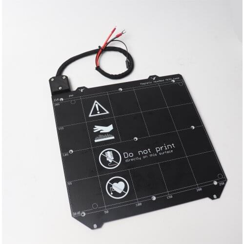 Prusa i3 MK3/MK3S 3d printer MK52 heated bed 24V assembled, N35UH magnets, power cable, thermistor, textile sleeve