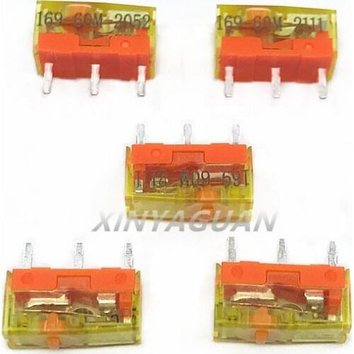 5Pcs TTC Dustproof gold mouse micro switch 60 millions click lifetime 3pin gold alloy contact Button Compatible D2FC-F-K (50M)