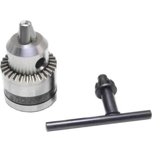 Free shipping New Mini Drill Chuck 0.6-6mm Mount B10 Motor Shaft Key Wrench Power Tools