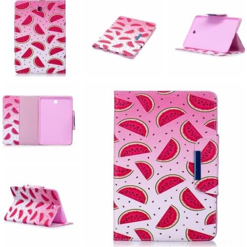 Print Stand PU Leather Buckle Card Protector Skin Funda Book Cover Case For Samsung Galaxy Tab S2 8.0 T710 T715 SM-T710 SM-T715