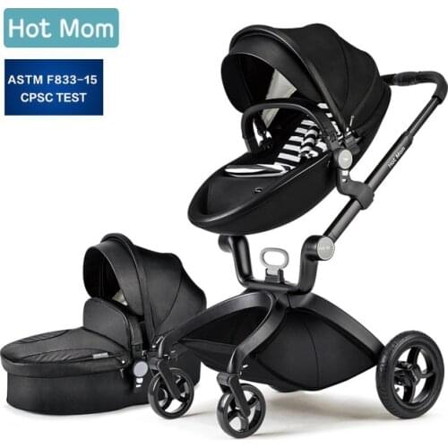 Baby stroller 2-in-1 high view can sit lie Hotmom fold portable childrens stroller bassinet 3 in 1 stroller