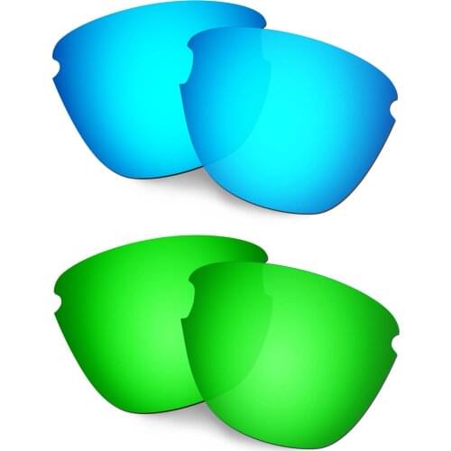 HKUCO Polarized Replacement Lenses For Frogskins Lite Sunglasses Blue/Green 2 Pairs