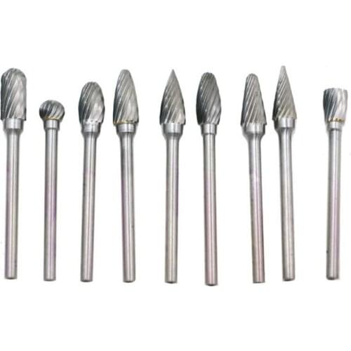 Carbide tungsten steel grinding head rotary file tungsten steel milling cutter woodworking wood carving grinding head