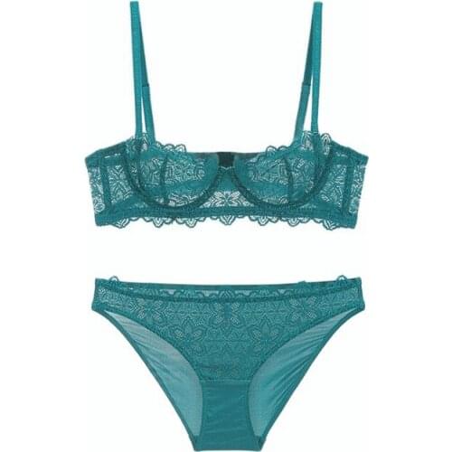 Ningsige womens sexy lace push up underwear underwire adjusted-straps bra sets