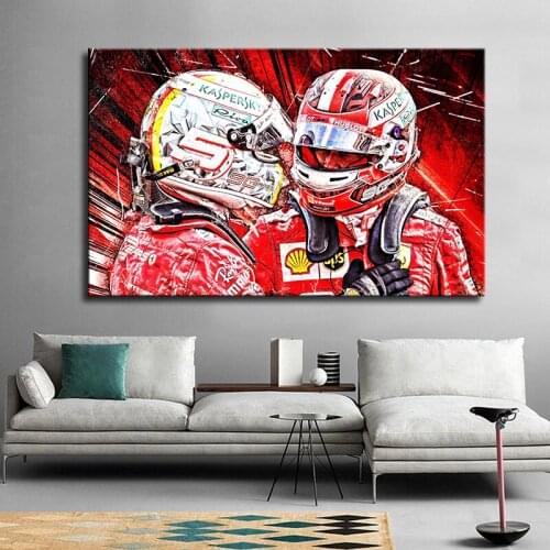 Creative Painting Poster Racer Posters and Prints Wall Art Canvas Painting Cuadros Wall Art Picture for Living Room Home Decor