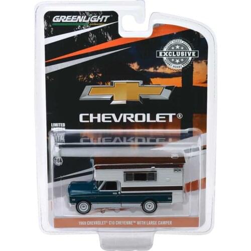 GreenLight Car 1:64 1969 Chevys C10 Cheyennes Collection Metal Die-cast Simulation Model Cars Toys